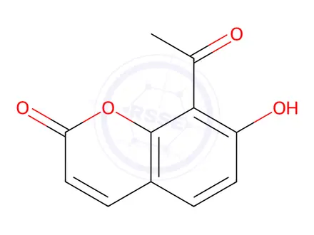 Chemical structure of Acetyl-7-Hydroxycoumarin, 8-
