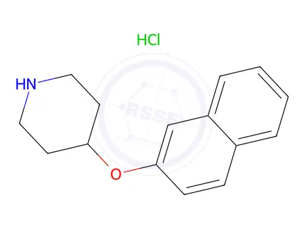 Chemical structure of 2-Naphthyl 4-Piperidinyl Ether Hydrochloride