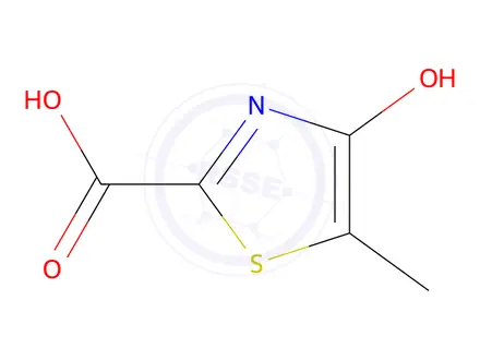 Chemical structure of 2-Thiazolecarboxylic acid, 4-hydroxy-5-methyl-