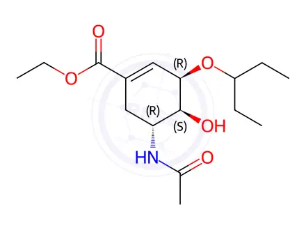 Chemical structure of Oseltamivir Phosphate Impurity 65