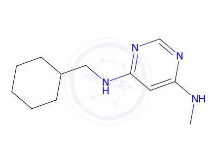 Chemical structure of n4-(cyclohexylmethyl)-n6-methylpyrimidine-4,6-diamine