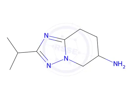 Chemical structure of 2-(propan-2-yl)-5H,6H,7H,8H-[1,2,4]triazolo[1,5-a]pyridin-6-amine