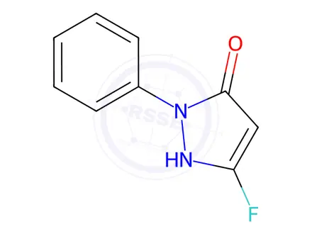 Chemical structure of 3-Fluoro-1-phenyl-1H-pyrazol-5-ol