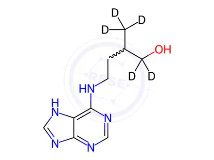 Chemical structure of Dihydrozeatin-d5