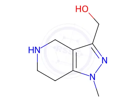 Chemical structure of (1-methyl-4,5,6,7-tetrahydro-1H-pyrazolo[4,3-c]pyridin-3-yl)methanol dihydrochloride