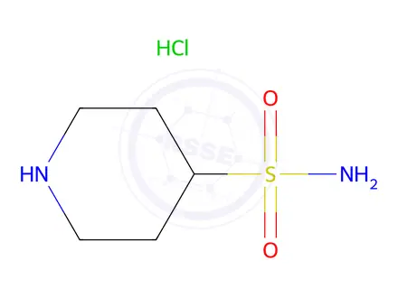Chemical structure of piperidine-4-sulfonamide hydrochloride