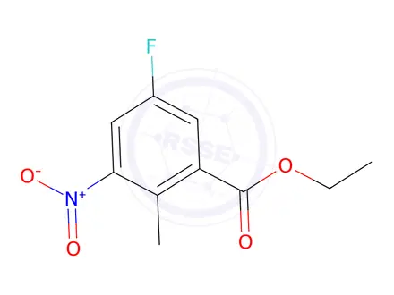 Chemical structure of Ethyl 5-fluoro-2-methyl-3-nitrobenzoate