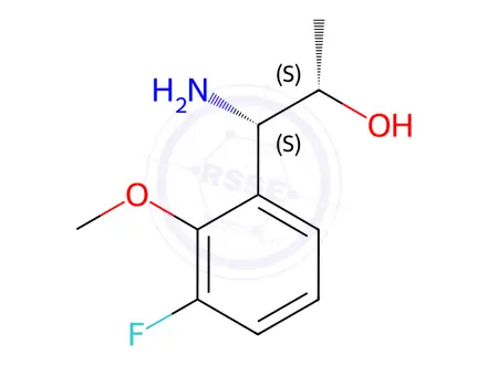 Chemical structure of (1S,2S)-1-AMINO-1-(3-FLUORO-2-METHOXYPHENYL)PROPAN-2-OL