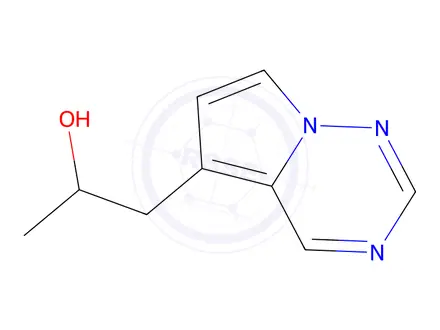 Chemical structure of 1-{pyrrolo[2,1-f][1,2,4]triazin-5-yl}propan-2-ol