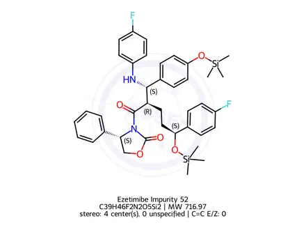 Chemical structure of Ezetimibe Stage-ll Impurity