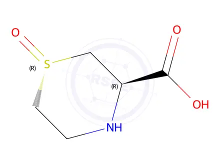 Chemical structure of (3R)-3-Carboxythiomorpholine 1-oxide