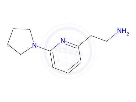 Chemical structure of 2-(6-(pyrrolidin-1-yl)pyridin-2-yl)ethan-1-amine