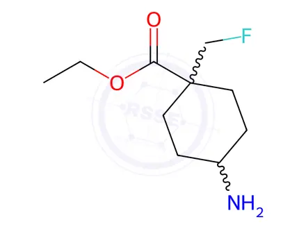 Chemical structure of Ethyl 4-amino-1-(fluoromethyl)cyclohexane-1-carboxylate