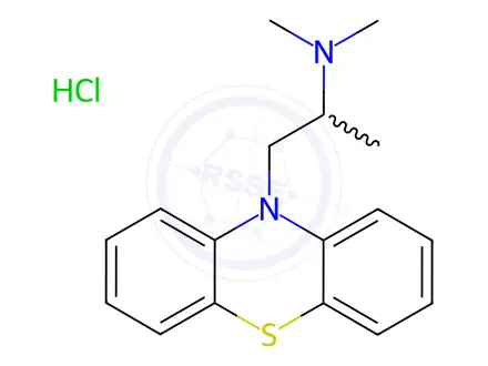 Chemical structure of Promethazine hydrochloride