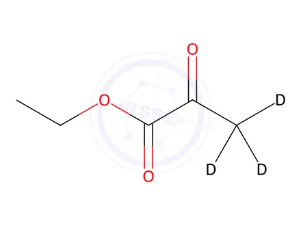 Chemical structure of Ethyl pyruvate-3,3,3-d3