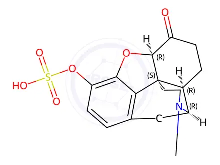 Chemical structure of Hydromorphone 3-Sulfate