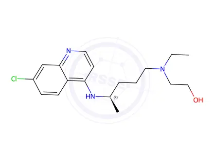 Chemical structure of Hydroxychloroquine R-isomer Impurity