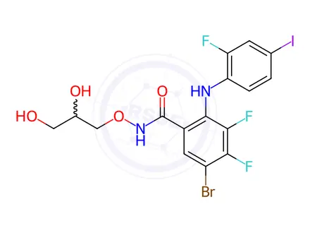 Chemical structure of Mirdametinib Impurity 19 (PD318088)