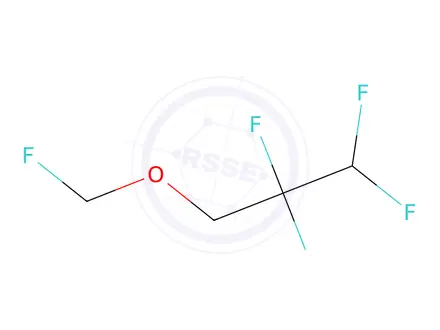 Chemical structure of Fluoromethyl 2,2,3,3-tetrafluoropropyl ether