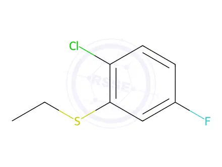 Chemical structure of Benzene, 1-chloro-2-(ethylthio)-4-fluoro-