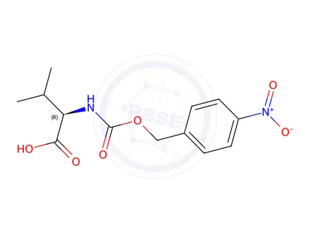 Chemical structure of N-[[(4-Nitrophenyl)methoxy]carbonyl]-D-valine