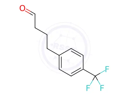 Chemical structure of 4-(Trifluoromethyl)benzenebutanal