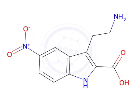 Chemical structure of 3-(2-Aminoethyl)-5-nitro-1H-indole-2-carboxylic acid