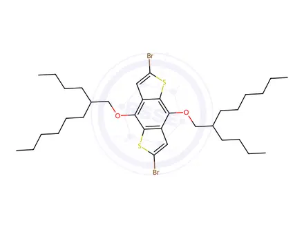 Chemical structure of 2,6-DibroMo-4,8-bis((2-butyloctyl)oxy)benzo[1,2-b:4,5-b']dithiophene