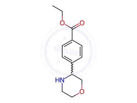 Chemical structure of ethyl 4-(morpholin-3-yl)benzoate