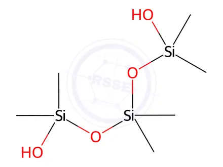 Chemical structure of 1,1,3,3,5,5-hexamethyltrisiloxane-1,5-diol