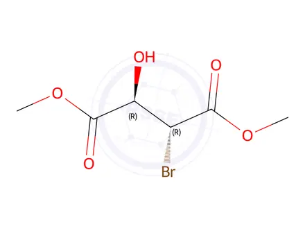 Chemical structure of (2R,3R)-Dimethyl 2-bromo-3-hydroxysuccinate
