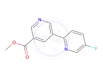 Chemical structure of Methyl 5-fluoro-[2,3'-bipyridine]-5'-carboxylate