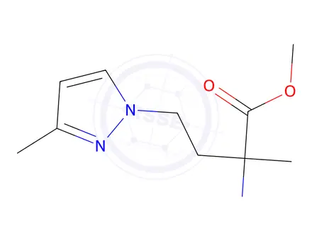 Chemical structure of Methyl 2-amino-2-methyl-4-(3-methyl-1h-pyrazol-1-yl)butanoate