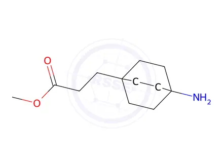 Chemical structure of 4-amino-Bicyclo[2.2.2]octane-1-propanoic acid methyl ester