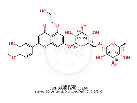 Chemical structure of Hidiosmin