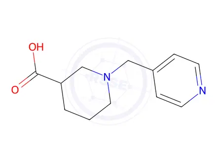 Chemical structure of 1-(Pyridin-4-ylmethyl)piperidine-3-carboxylic acid dihydrochloride