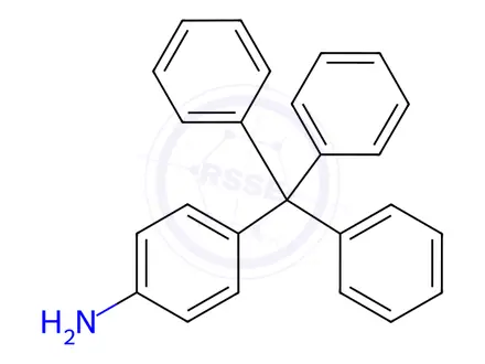 Chemical structure of 4-Tritylaniline