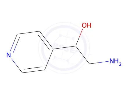 Chemical structure of 2-Amino-1-(pyridin-4-yl)ethan-1-ol
