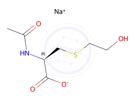 Chemical structure of N-Acetyl-S-(2-hydroxyethyl)-L-cysteine Sodium Salt