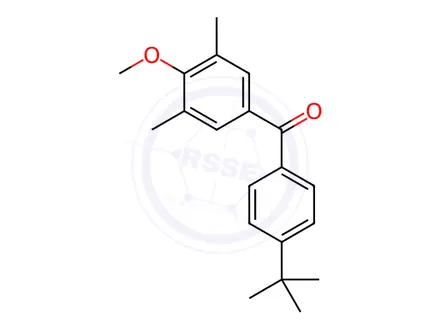 Chemical structure of (4-(Tert-butyl)phenyl)(4-methoxy-3,5-dimethylphenyl)methanone