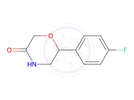 Chemical structure of 6-(4-Fluorophenyl)-3-morpholinone