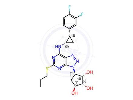 Chemical structure of Ticagrelor Impurity 328