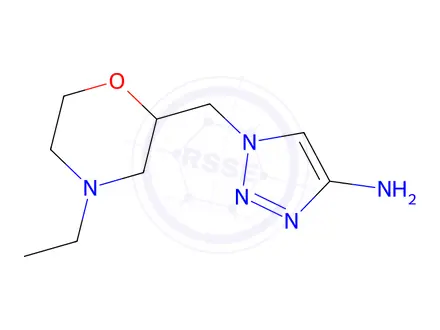 Chemical structure of 1-((4-Ethylmorpholin-2-yl)methyl)-1h-1,2,3-triazol-4-amine