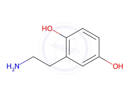 Chemical structure of 2-(2-aminoethyl)benzene-1,4-diol