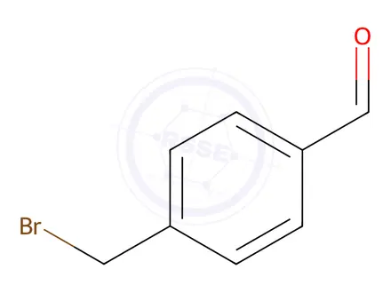 Chemical structure of 4-(bromomethyl)Benzaldehyde (BSC)