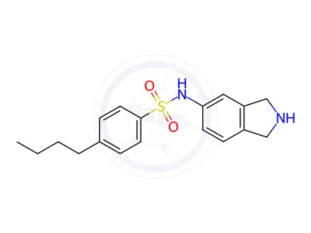Chemical structure of 4-Butyl-N-(isoindolin-5-yl)benzenesulfonamide