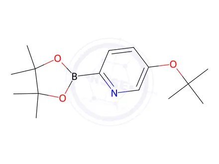 Chemical structure of 5-(tert-Butoxy)-2-(4,4,5,5-tetramethyl-1,3,2-dioxaborolan-2-yl)pyridine