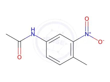 Chemical structure of 3-Methyl-4-nitro-N-acetylbenzeneamine