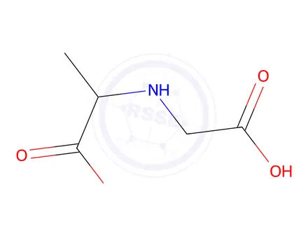 Chemical structure of Alanine, N-(carboxymethyl)-(9CI)