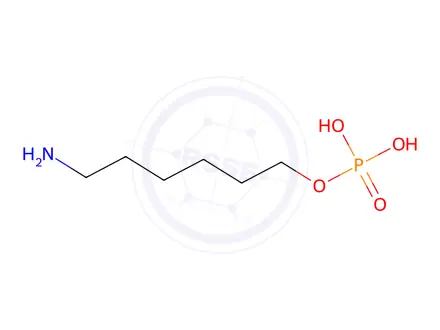 Chemical structure of 6-Aminohexyl dihydrogen phosphate